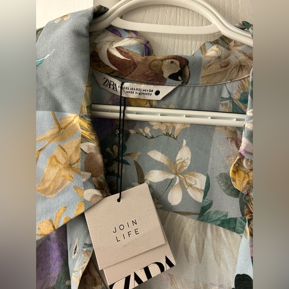 Zara Women's Floral Long Sleeve Top - Picture 3 of 4